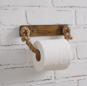 Organiseurs muraux : Porte-serviettes en corde, support de papier toilette, porte-serviettes en papier, porte-serviettes, étagères de rangement pour toilettes - Product Image 1