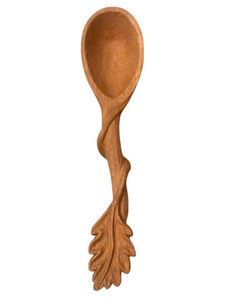 Hand Carved Wooden Spoon Natural Wood Kitchen Utensil Vietnam Factory Bulk Manufacturer Export Supply - Product Image 1
