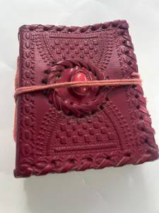 Pure Leather Journal <b>Set</b> of 5 with Natural Stone Covers and Gift Boxes Handmade <b>Writing</b> Notebooks - Product Image 4