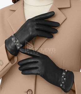 Gants de moto en cuir pleine fleur faits à la main pour hommes, style motard classique, rembourrage protecteur, gants de moto personnalisés OEM - Product Image 2