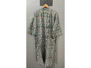 Women's Sleepwear <b>Beach</b> Cover and Lounge Wear Handmade Summer Cotton <b>Kimono</b> Indian Cotton <b>Kimono</b> Robe Dress Lightweight Bathrobe - Product Image 4