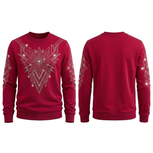 Sweat-shirts pour hommes avec strass - Design hivernal uni, streetwear de haute qualité, mode élégante et confortable, vente en gros disponible - Product Image 3