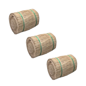 Rollo de tapete de junco para macetas y cubiertas de troncos de árboles, barrera de protección ecológica para árboles, fibra natural de alta calidad. - Product Image 1