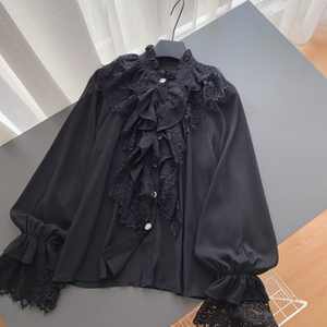 Blusa de Chifón para Mujer, Manga Larga, Elegante y Ligera, para Oficina, Venta al Por Mayor Personalizada - Product Image 4