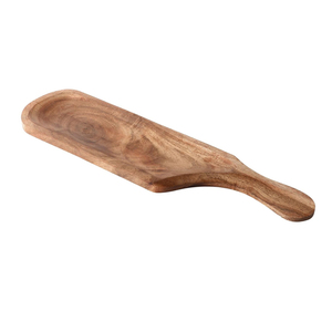 Plateau de service en bois d'acacia avec poignée, fait à la main, design moderne et écologique, de luxe, taille/couleur personnalisable, fabriqué en Inde, nouveauté - Product Image 1