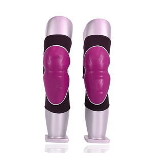 Protège-genoux rembourrés personnalisés violets pour basketball, volleyball, football – Anti-collision, élastiques, protection des articulations, paire - Product Image 5