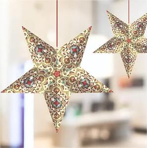 Lanterne suspendue en bois rouge de Noël, écologique, faite à la main, porte-bougie chauffe-plat en forme de cœur, centre de table pour la maison, Halloween, Pâques - Product Image 5