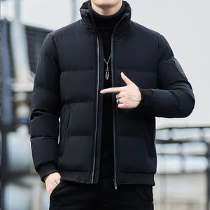 Custom Logo Front Men Streetwear Thick Winter <b>Warm</b> <b>Waterproof</b> Puffer <b>Jacket</b> - Product Image 1