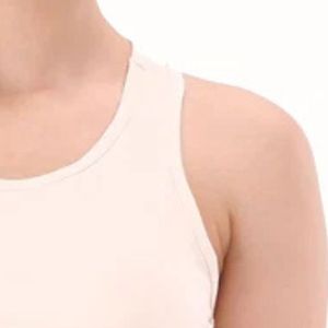 <b>Women's</b> <b>White</b> BodyCore Padded <b>Tank</b> <b>Top</b> Sleeveless Fitted Athletic Workout Gym Fitness Activewear Sports <b>Top</b> - Product Image 5