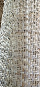 Semi <b>Bleached</b> Natural Rattan Cane Webbing Roll Open Mesh Material for Custom Furniture Projects - Product Image 2