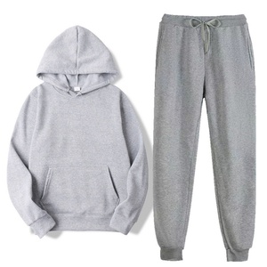 Ensemble de survêtement TRAMA SPORTS APPAREL pour homme, sweat-shirt à capuche vert uni, pantalon de survêtement, ensemble respirant à manches courtes, deux pièces pour l'hiver - Product Image 5
