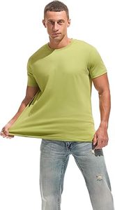 T-shirt d'été à manches courtes pour homme, léger, personnalisable sur le devant, 100 % coton respirant, écologique, coupe classique – Meilleures ventes - Product Image 6