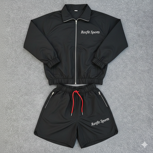 Rexfit Sports Custom Nylon 3M Reflective Windbreaker <b>Jacket</b> and <b>Track</b> Pant Set <b>for</b> <b>Men</b> Tracksuit Set Wholesale - Product Image 1