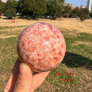 Esfera de Jaspe Kambaba Pulido, Bola de Piedra Natural con Inclusiones Rojas y Puntos Negros, Decoración del Hogar de Arte Popular - Product Image 2