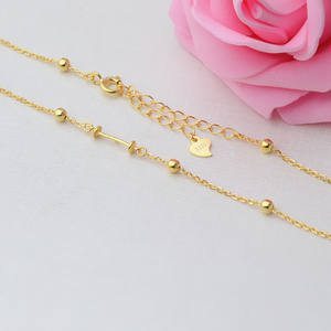 16 perles en argent S925, chaîne en argent 5-14, pendentif à trou, accessoires de bricolage pour femmes, ensemble de collier de perles vide, élégants accessoires de bijouterie - Product Image 5