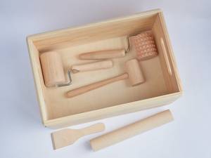 Panier de rangement moderne en bois durable, organisateur décoratif avec poignées robustes et dimensions personnalisées pour la maison, les cadeaux et la vente au détail - Product Image 2