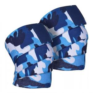 <b>Pink</b> Camouflage Weightlifting Knee <b>Wraps</b> Natural Rubber/PVC Non-Slip Elastic Support Straps for Squats Powerlifting Training - Product Image 4