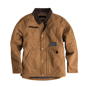 Servicio OEM, Chaqueta de Lona Personalizada para Hombre, Estilo Urbano, Chaqueta de Invierno Sólida para Hombre, Chaqueta de Lona de Moda para Exteriores, Chaquetas de Hombre en Venta - Product Image 1
