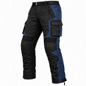 Pantalon de moto en textile imperméable personnalisé pour homme, pantalon cargo durable pour motard avec protection CE pour les genoux, pantalon coupe-vent - Product Image 1