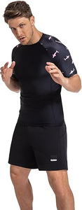 เสื้อรัดรูปแขนสั้นผู้ชาย แห้งเร็ว สำหรับออกกำลังกายและเล่นกีฬา - Product Image 2