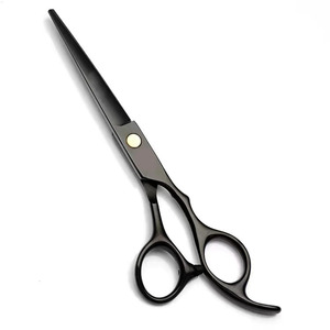 กรรไกรตัดผมสำหรับคนถนัดขวา สแตนเลส ใบมีดโค้งคม กรรไกรตัดผมระดับมืออาชีพ สำหรับร้านเสริมสวย ผลิตภัณฑ์คุณภาพสูง - Product Image 2