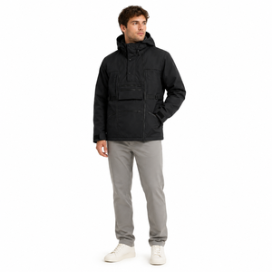 Chaqueta de Snowboard Personalizada Color Negro Jet con Múltiples Bolsillos para Hombre, Chaqueta de Esquí Impermeable para Exteriores, Fabricante OEM de Marca Privada - Product Image 1