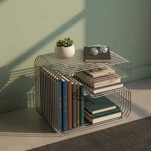 Mesa de Centro de Metal con Diseño de Alambre, Muebles para Sala de Estar y Dormitorio, para Uso en el Hogar, a Bajo Precio - Product Image 6