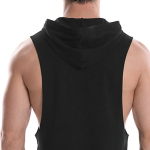 <b>Mens</b> <b>Muscle</b> <b>Top</b> Modern Hooded Tank Breathable Sleeveless Exercise Apparel Custom OEM ODM Manufacturer Bulk Sportswear <b>Men</b> <b>Muscle</b> - Product Image 4