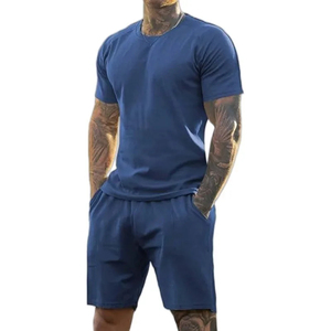 Men's White Solid Crew Neck T-Shirt <b>Set</b> Casual <b>Knitted</b> Breathable Summer Wear By Harry Johnson Production OEM ODM - Product Image 4