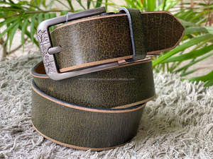 Nuevo cinturón de cuero con hebilla para hombre, cinturón informal Formal impecable de alta calidad, cinturón marrón de cuero genuino para hombre con hebilla ajustable - Product Image 2