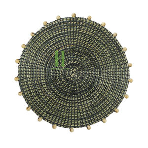 MÁS VENDIDO: Platos de Presentación y Salvamanteles Festoneados de 35 cm, Tejidos a Mano con Hierba Marina Natural, Estilo Bohemio y Ecológicos, para Mesa de Boda - Product Image 1