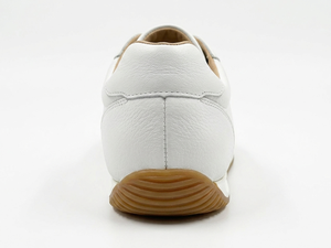 Chaussures de marche blanches synthétiques à lacets, bout rond, semelle intermédiaire confortable en EVA, légères, motif uni, toutes saisons, style décontracté - Product Image 4