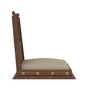 Ensemble de salle à manger traditionnel en bois, 6 pièces, chaises à dossier rembourré, table rectangulaire, meubles anciens pour la maison - Product Image 3