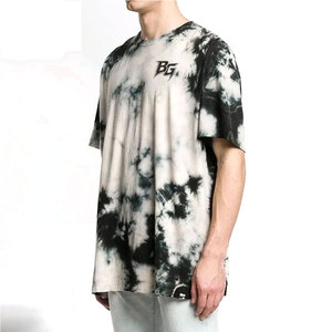 T-shirts pour hommes de style streetwear avancé, effet délavé à l'acide, 100% coton, respirant, séchage rapide, tissu doux, coupe régulière élégante pour la mode urbaine - Product Image 1