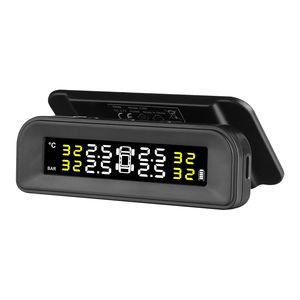 Universal Wireless RV/Car <b>TPMS</b> Alarm System Waterproof Tire Pressure Monitoring Sensors Set W/ 7.3-87 PSI Range - Product Image 1