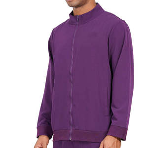 Blouse médicale violette zippée, uniforme d'hôpital, doublure polaire, vêtements de travail pour infirmières, pour clinique - Product Image 5