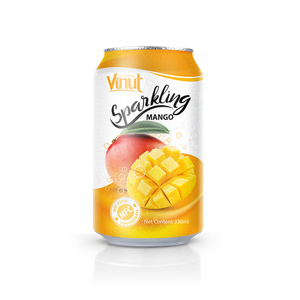 Bebida de Jugo de Mango Espumoso de 330 ml, Fabricante de Bebidas de Marca Privada OEM ODM - Product Image 1