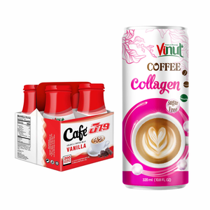 Bebida de café de colágeno premiUm 320ml VINUT-Arabica & Robusta, sin OGM, sin lácteos y sin gluten, OEM/ODM, Etiqueta Privada, muestra gratis - Product Image 1