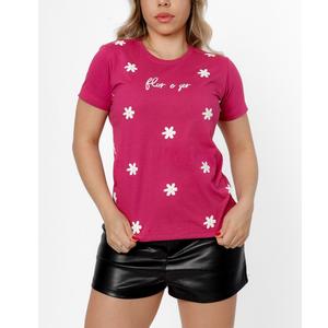 Camisetas elegantes para damas a precios de mayorista, 100% algodón, cuello redondo ligero, fabricación directa de fábrica, camiseta para mujer de BD - Product Image 6