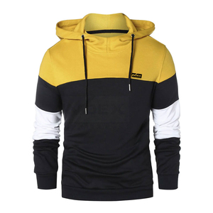 Sweat-shirt à capuche color block pour homme JAVEX, coupe classique, tricoté, décontracté, pour l'automne - Product Image 1