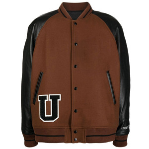 Veste de style Letterman de haute qualité avec broderie artistique, fermeture à boutons-pression, tissu doux et confortable, veste d'hiver pour tous les jours - Product Image 1