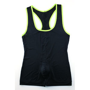 เสื้อกล้ามผู้ชายแบบลำลอง ดีไซน์ใหม่ คุณภาพสูง ผ้าโพลีเอสเตอร์/ไนลอน 180 กรัม คอโอ ทรงเข้ารูป สกรีนโลโก้ด้วยเทคนิค DTG ผ้าถักริบ แห้งเร็ว - Product Image 5