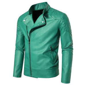 High Street Casual Style Zipper Design Fashionable <b>Leather</b> <b>Jackets</b> Adult Size OEM Custom Design <b>Men</b> <b>Leather</b> <b>Jacket</b> Winter Wear - Product Image 4