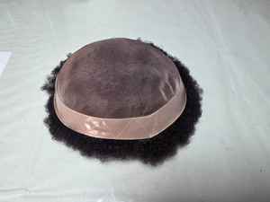 Peluca Afro de Cabello Humano Indio 100% Remy, Ondas Sueltas, Ondas Profundas, Ondas Naturales, Impermeable, con Base de Monofilamento, Taz Hair BD - Product Image 2