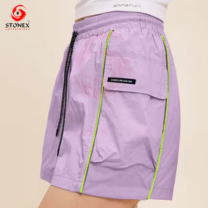 Shorts Deportivos de Cintura Alta para Mujer con Bolsillos, Shorts Casuales para Fitness, Yoga y Gimnasio - Product Image 1