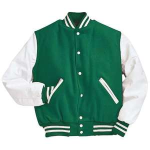 Veste universitaire à col montant, veste en tricot d'hiver, logo personnalisé, prix d'usine, design tendance - Product Image 1