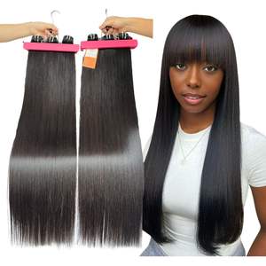 Paquetes de trama recta de hueso de pelo vietnamita de calidad Remy del mejor vendedor cabello humano crudo real con Envío Mundial - Product Image 1