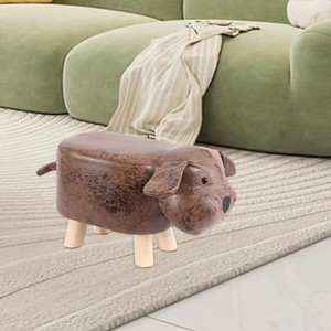 Taburete de Madera de Sheesham Tallado a Mano con Forma de Toro - Muebles de Madera con Forma de Animales al por Mayor de la India - Product Image 3