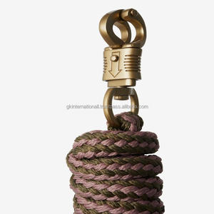 Cuerda de plomo de caballo de algodón polivinílico de varios colores al por mayor personalizada con cuerdas de plomo de gancho de seguridad de perno pesado - Product Image 3