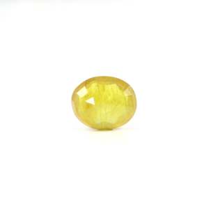 Yellow Sapphire 5.4 Carat Loose Gemstone for Fine Jewelry Calibrated 11mm - Product Image 2